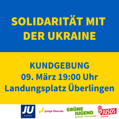 SharePic zur Solidaritätskundgebung mit der Ukraine